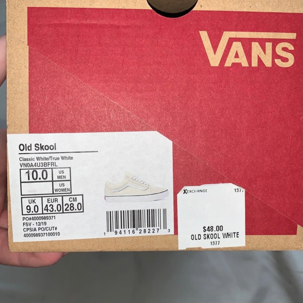 Men’s Vans old skool